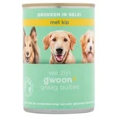 g'woon Hondenvoer brokken in gelei met kip