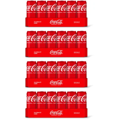 Coca-Cola Original taste tray 4-pack