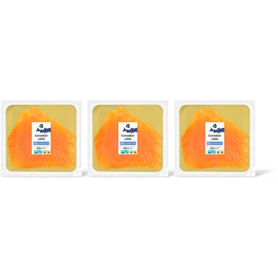 AH Gerookte zalm 30% verlaagd in zout 3-pck