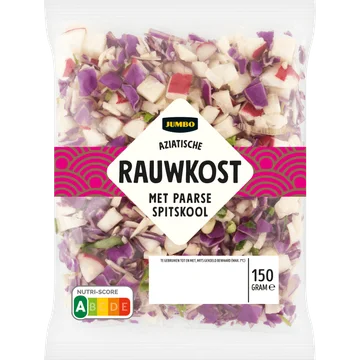 Jumbo Aziatische Rauwkost met Paarse Spitskool 150 g