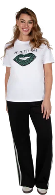 Dames t-shirt s-xl 4 ass.