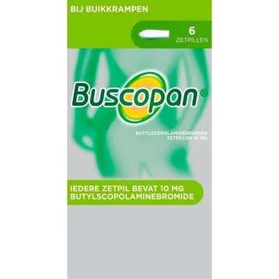 Buscopan Bij Buikkrampen 10mg Butylscopolaminebromide Zetpillen