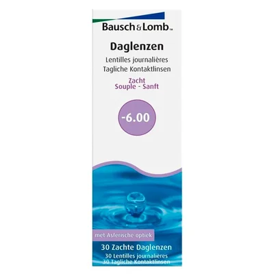 Bausch & Lomb -6.00 Zachte Daglenzen