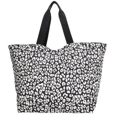 True Spirit Grote Strandtas met Panterprint