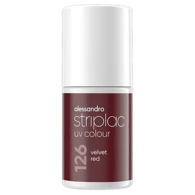 Alessandro Striplac UV Colour 126 Velvet Red Nagellak