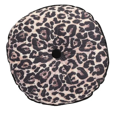 From PB With Love Rond Kussen met Panterprint