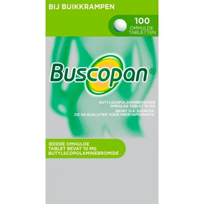 Buscopan Bij Buikkrampen 10mg Butylscopolaminebromide Omhulde Tabletten