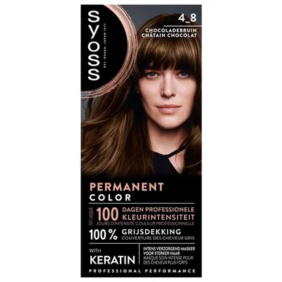 Syoss 4-8 Chocoladebruin Permanente Haarkleuring