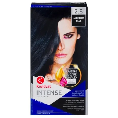 Kruidvat Intense 2.8 Midnight Blue Permanente Crème Haarkleuring