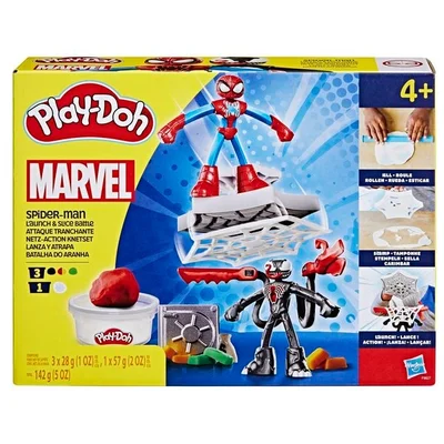 Play-Doh Marvel Spider-Man Launch & Slice Battle Kleiset