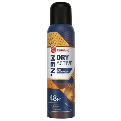 Kruidvat Men Dry Active Antitranspirant