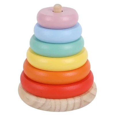 Houten Regenboog Stapeltoren