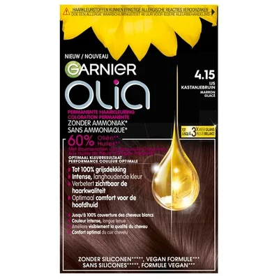 Garnier Olia 4.15 IJs Kastanje Middenbruin Permanente Haarkleuring