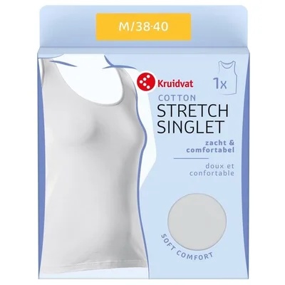 Kruidvat Cotton Stretch Damessinglet