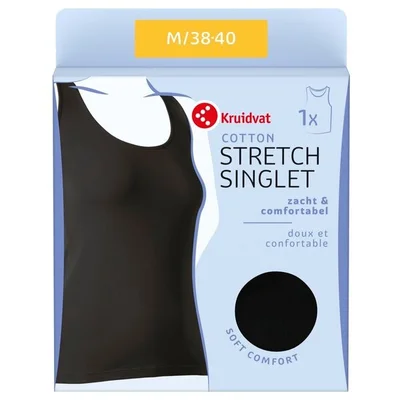 Kruidvat Cotton Stretch Damessinglet