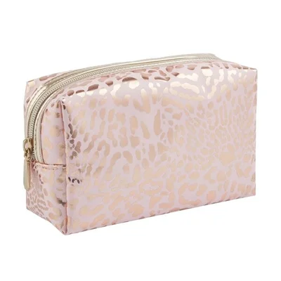 Trekpleister Metallic Toilettas met Panterprint
