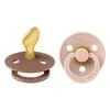 BIBS Colour Fopspeen Anatomisch Latex Maat 2 Woodchuck/Blush 2 stuks
