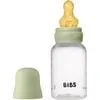 BIBS Babyfles Slow Flow Latex Sage incl. opvouwbaar trechtertje 150 ML