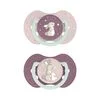 Difrax LOVI Dynamic Fopspeen 6-18M Night & Day Girl 2 stuks