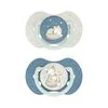 Difrax LOVI Dynamic Fopspeen 6-18M Night & Day Boy 2 stuks