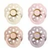 BIBS Boheme Fopspeen Rond Latex Maat 2 Ivory/Blush/Blossom/Lila 4 stuks