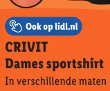 CRIVIT Dames sportshirt