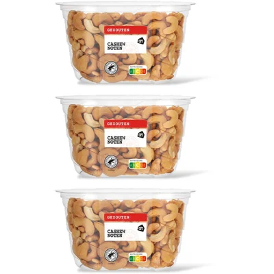 AH Gezouten cashewnoten 3-pack