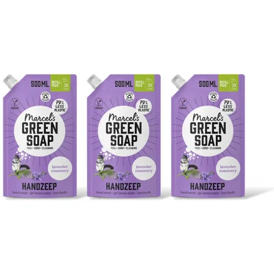 Marcel's Green Soap Handzeep lavender & rosemary 3pack