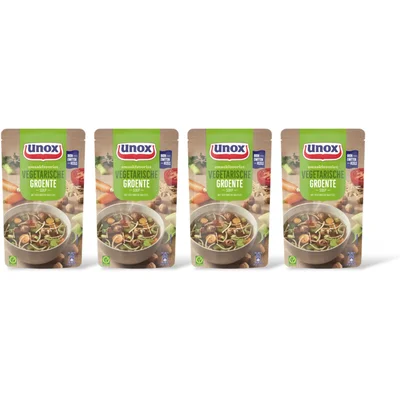 Unox Unox Vegetarische groentesoep 4-pack