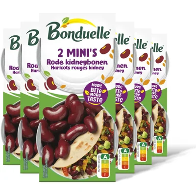 Bonduelle Bonduelle Rode kidneybonen 2 mini 6-pack