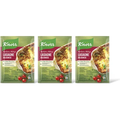 Knorr Maaltijdmix lasagne bolognese 3-pack