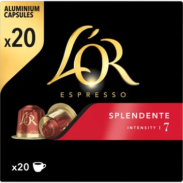 L'OR Espresso Splendente Aluminium Capsules 20 Stuks 104 g