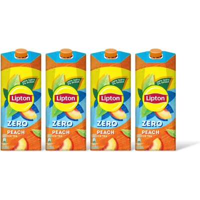 Lipton Ice tea peach zero sugar 4-pack