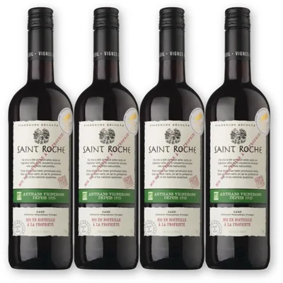 Saint roche Saint roche Rouge Organic 4 flessen