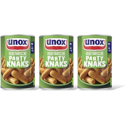 Unox Vegetarische party knaks 3-pack