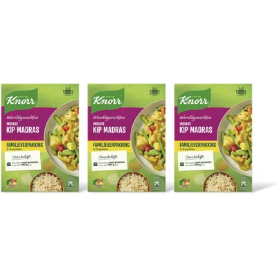 Knorr Indiase kip madras xl 3-pack