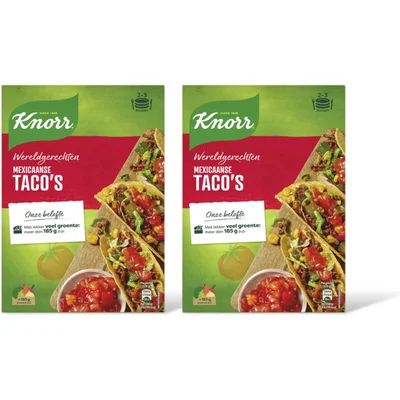 Knorr Wereldgerechten Mexicaanse taco's 2-pack