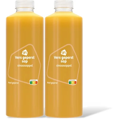 AH Vers geperst sap sinaasappel 2 pack