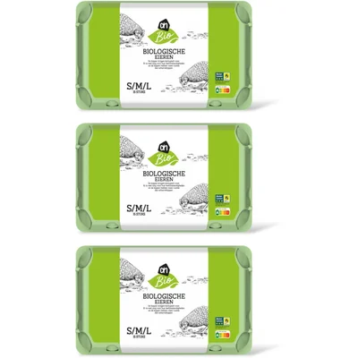 AH Biologisch Eieren S M L 3pack