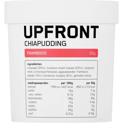 Upfront Chiapudding framboos smaak