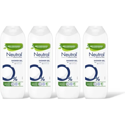 Neutral Showergel 0% 4-pack