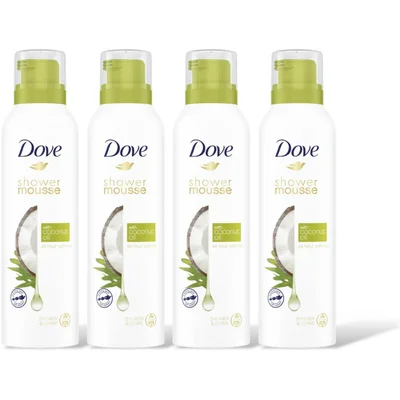 Dove Coconut oil shower mousse 4-pack