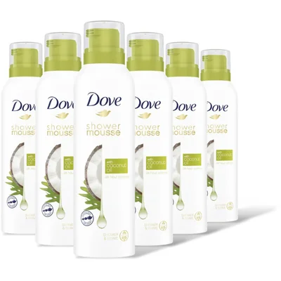 Dove Coconut oil shower mousse 6-pack