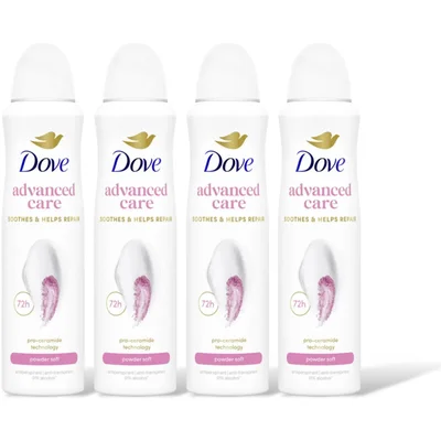 Dove Soft feel deodorant spray 4-pack