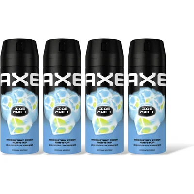 Axe Ice chill deodorant bodyspray 4-pack