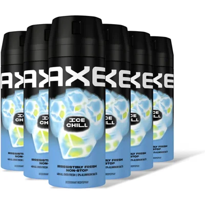 Axe Ice chill deodorant bodyspray 6-pack