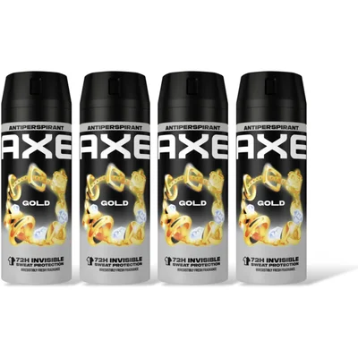 Axe Gold anti-transpirant spray 4-pack
