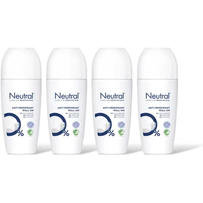 Neutral Sensitive skin anti-transpirant 4-pack