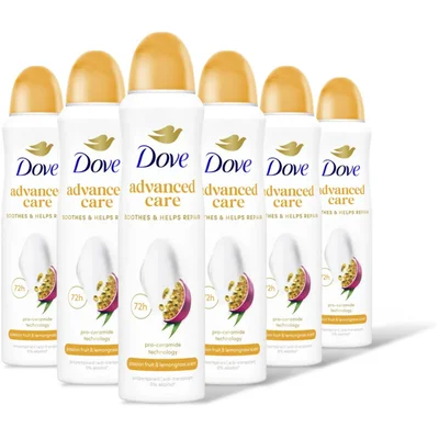 Dove Passievrucht citroengras deodorant 6pack