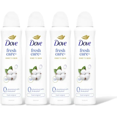 Dove Original 0% deodorant spray 4-pack